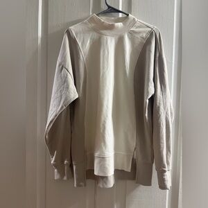 Athleta Beige and Cream Sweatshirt